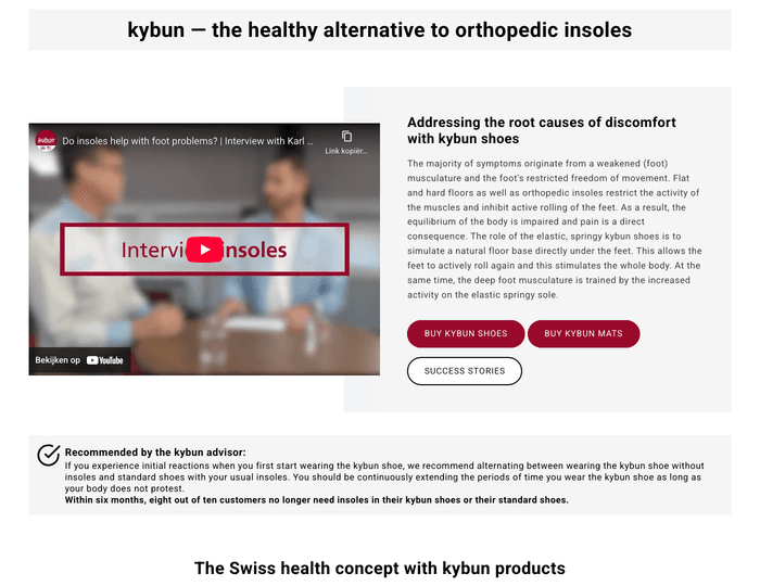 kybun — the healthy alternative to orthopedic insoles