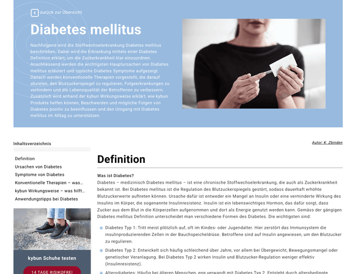Medizinischer Ratgeber - Diabetes mellitus